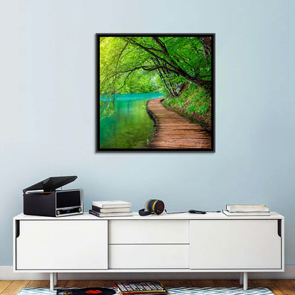 Plitvice Lakes Boardwalk Wall Art