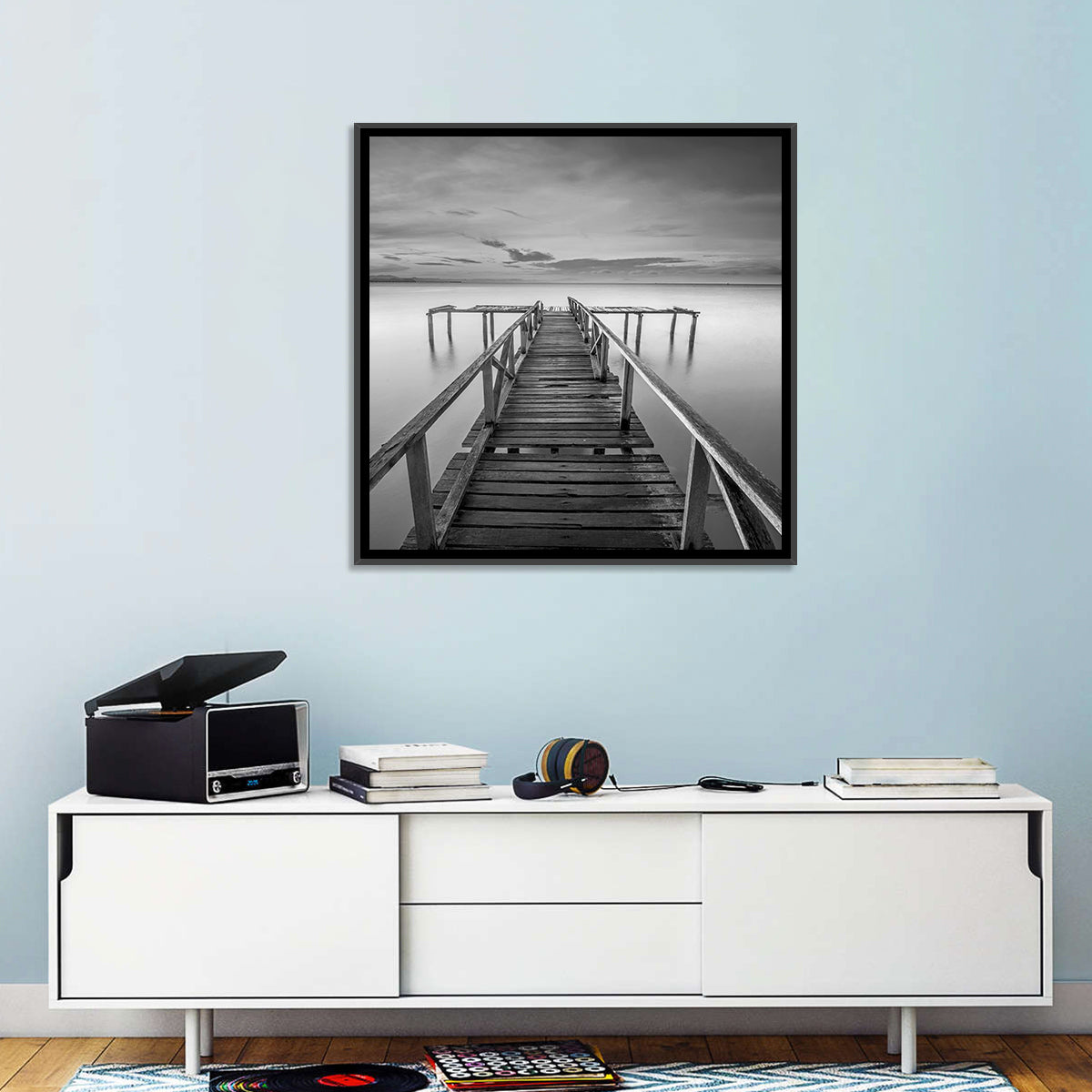 Teluk Tempoyak Jetty at Dusk Wall Art