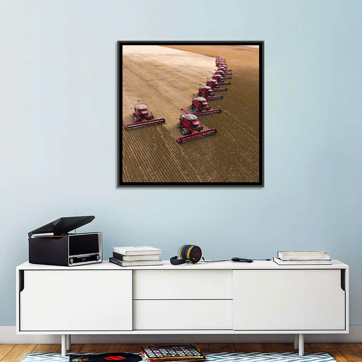 Soybean Harvesting Wall Art