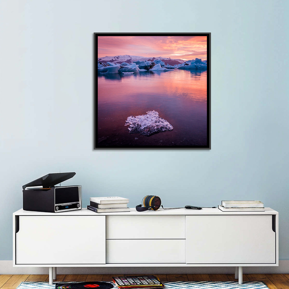 Jökulsárlón Dusk Lagoon Wall Art
