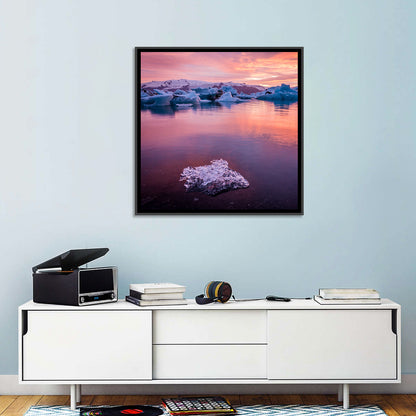 Jökulsárlón Dusk Lagoon Wall Art