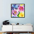 Vibrant Watercolor Floral Arrangement Wall Art