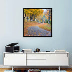 Autumn Road with Golden Canopy Wall Art
