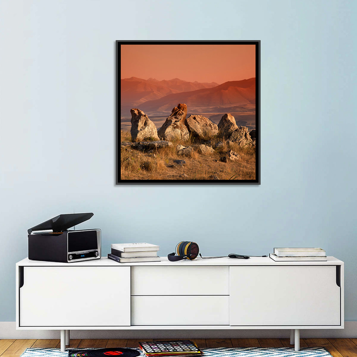 Karahunj Rocky Ridge at Sunset Wall Art