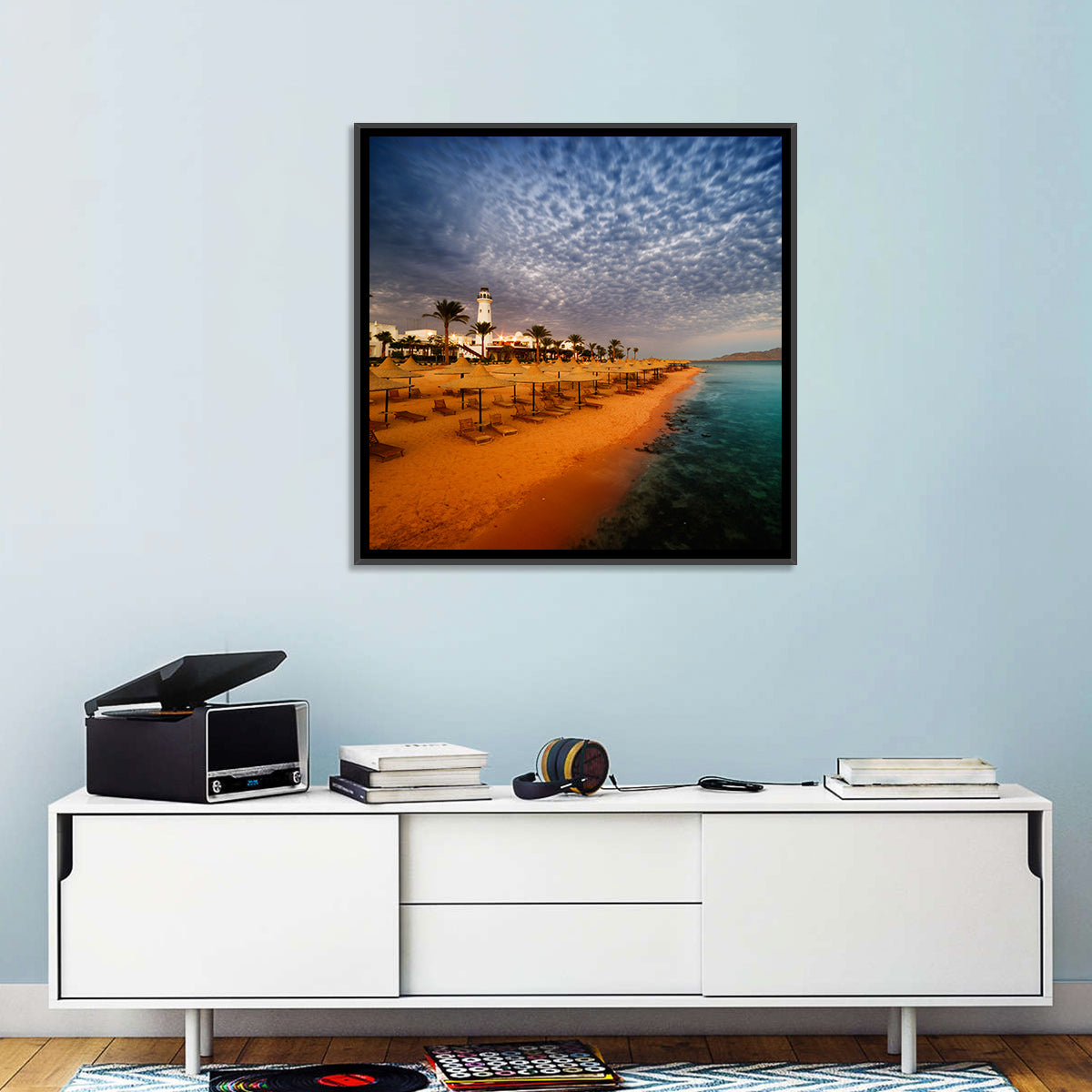 Sharm El Sheikh Beach at Dusk Wall Art