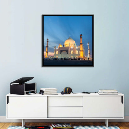 Siddiqa Fatima Zahra Mosque at Dusk Wall Art