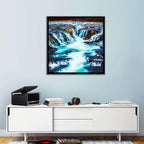Bruarfoss Multi Tier Waterfall Wall Art