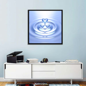 Heart Shaped Water Splash Wall Art