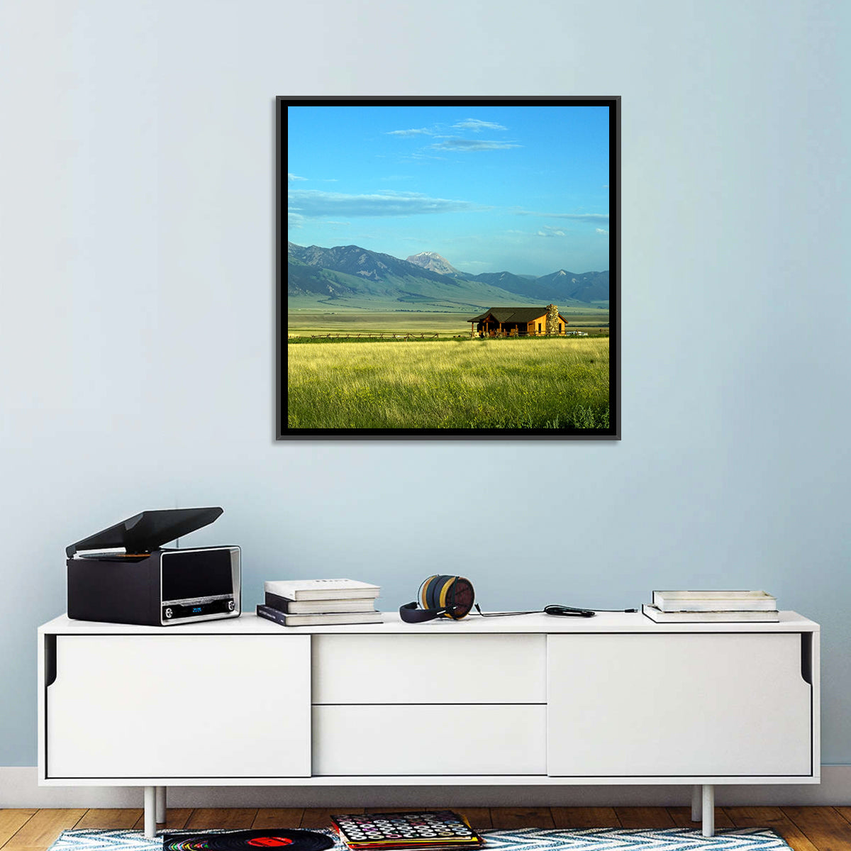 Montana Mountain Ranch Wall Art