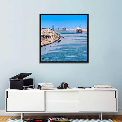 Suez Canal Container Ships Wall Art