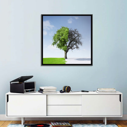 Summer & Winter Tree Wall Art