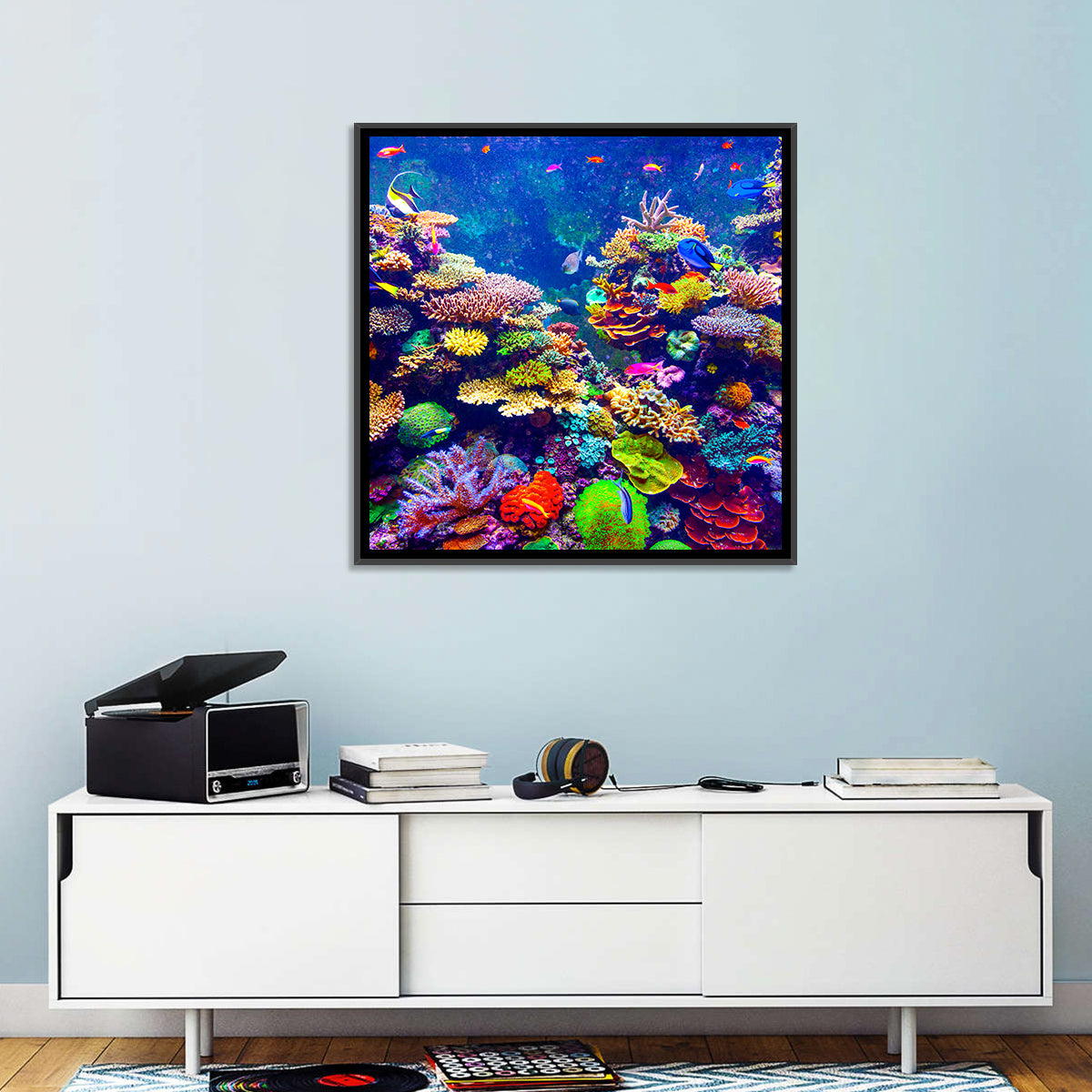 Tropical Coral Reef Aquarium Wall Art
