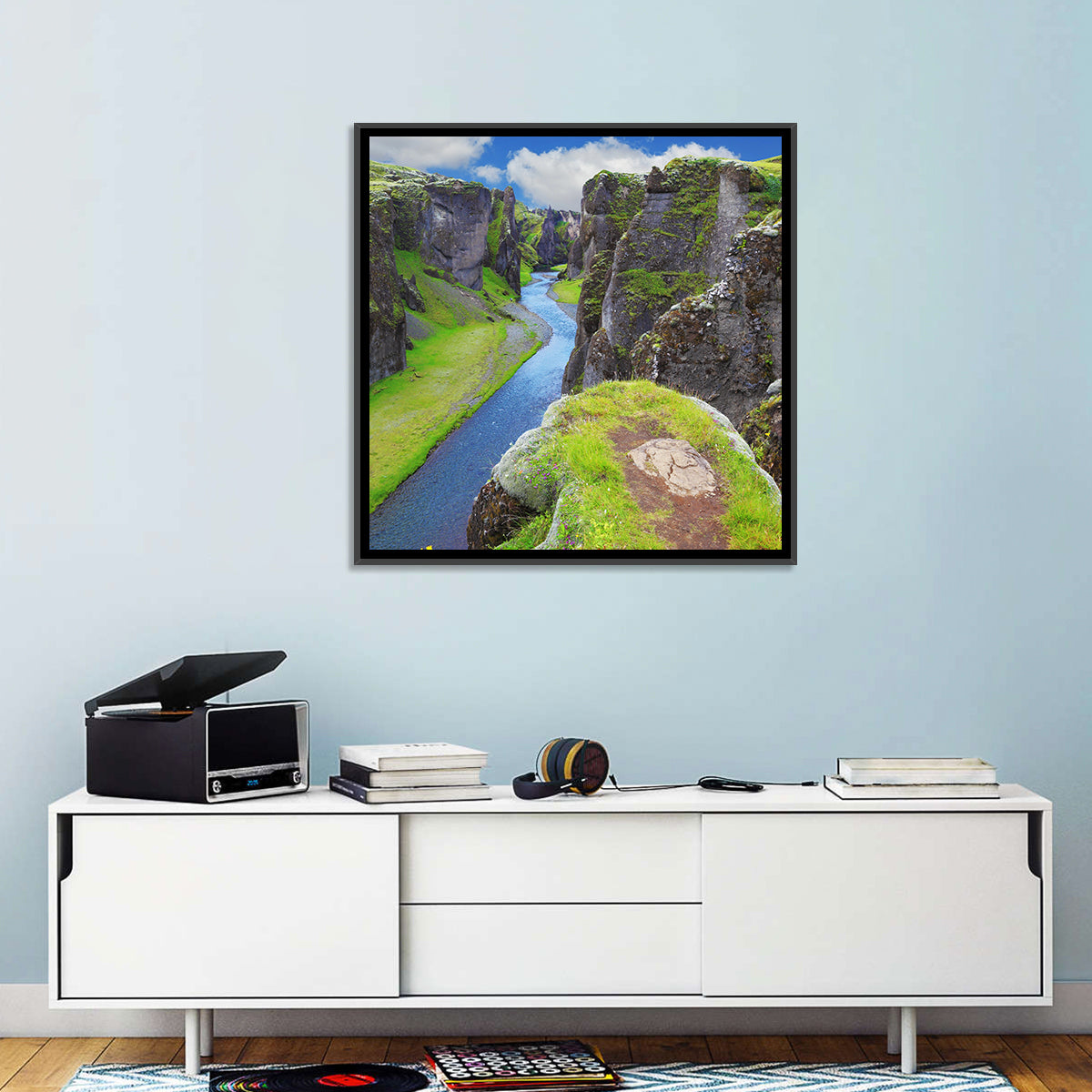Neverland Cliffs, Fjaðrárgljúfur Canyon Wall Art