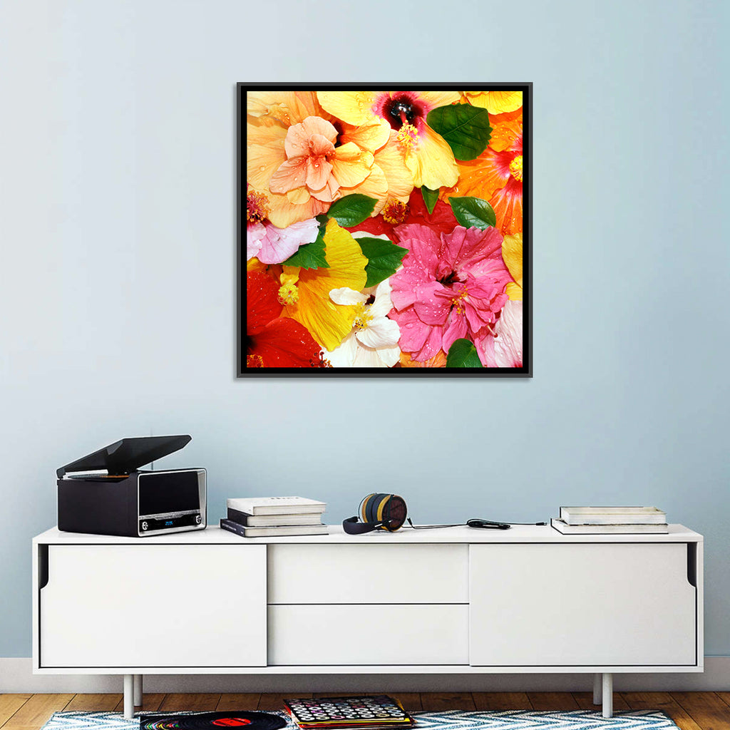Vibrant Hibiscus Close-up Wall Art