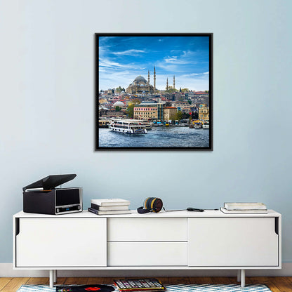 Süleymaniye Mosque Over Golden Horn Wall Art