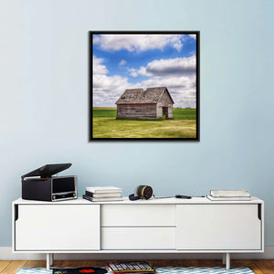 Old Shed in Farm Field Wall Art