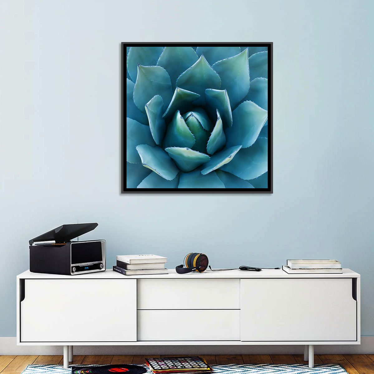 Spiral Agave Macro Wall Art