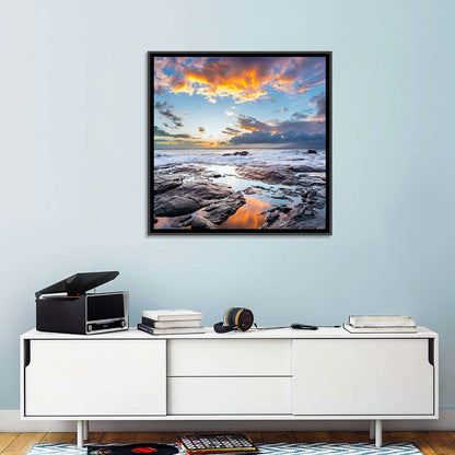 Clouds & Rocky Shore Wall Art