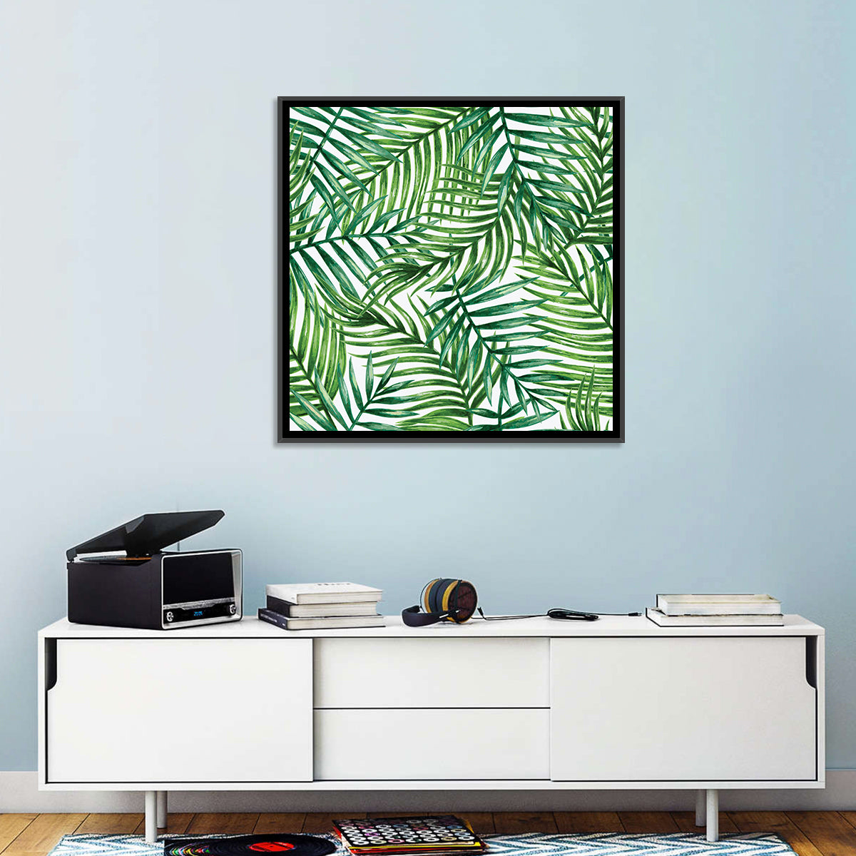 Palm Leaves Pattern Wall Art