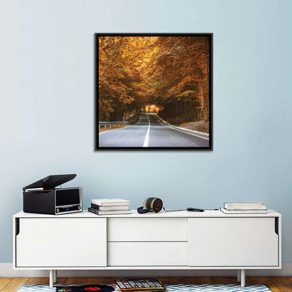 Autumn Forest Road with Canopy Wall Art