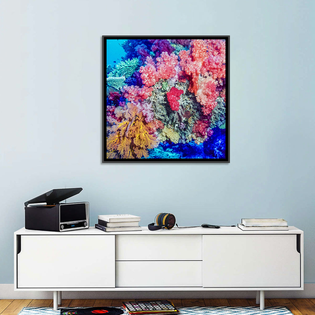 Vibrant Coral Reef Wall Art
