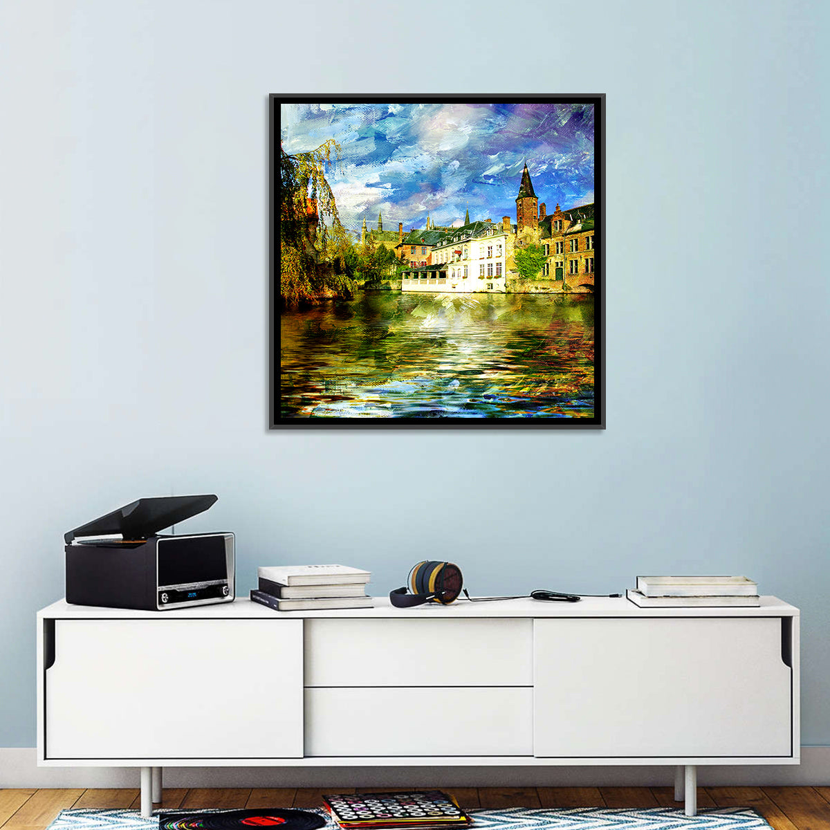 Dijver Canal, Bruges Wall Art