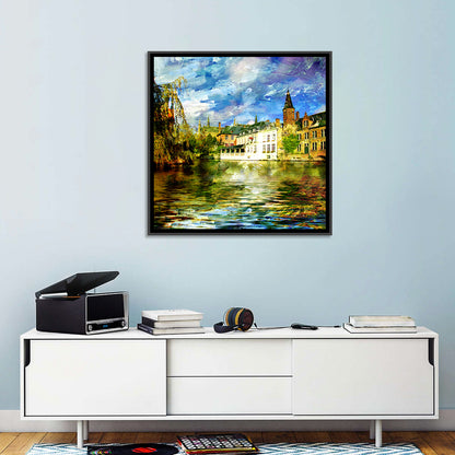 Dijver Canal, Bruges Wall Art