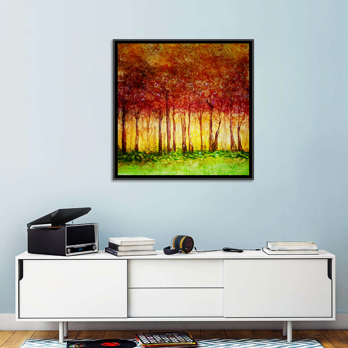 Autumn Tree Row Wall Art