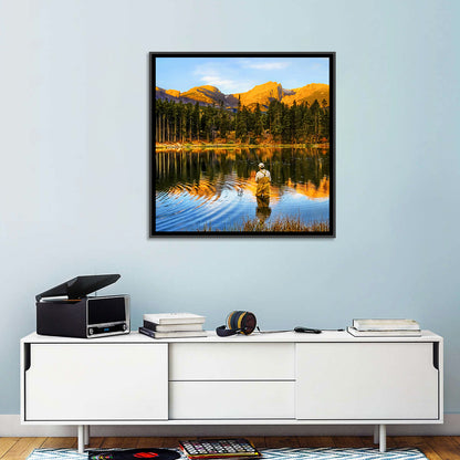 Sunrise Fishing at Sprague Lake Wall Art