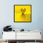 Golden Heart Ripples Wall Art