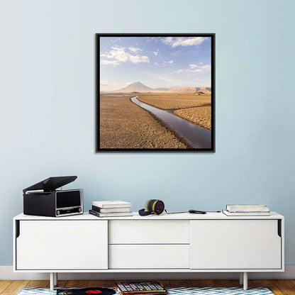 Lake Natron with Ol Doinyo Lengai Wall Art