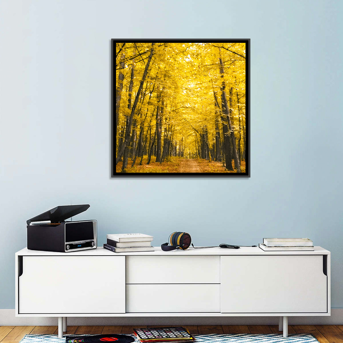 Yellow Autumn Forest Wall Art