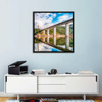 Lake Omodeo Concrete Bridge Wall Art