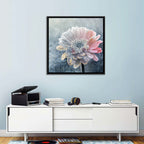 Winter Gerbera with Golden Script Wall Art
