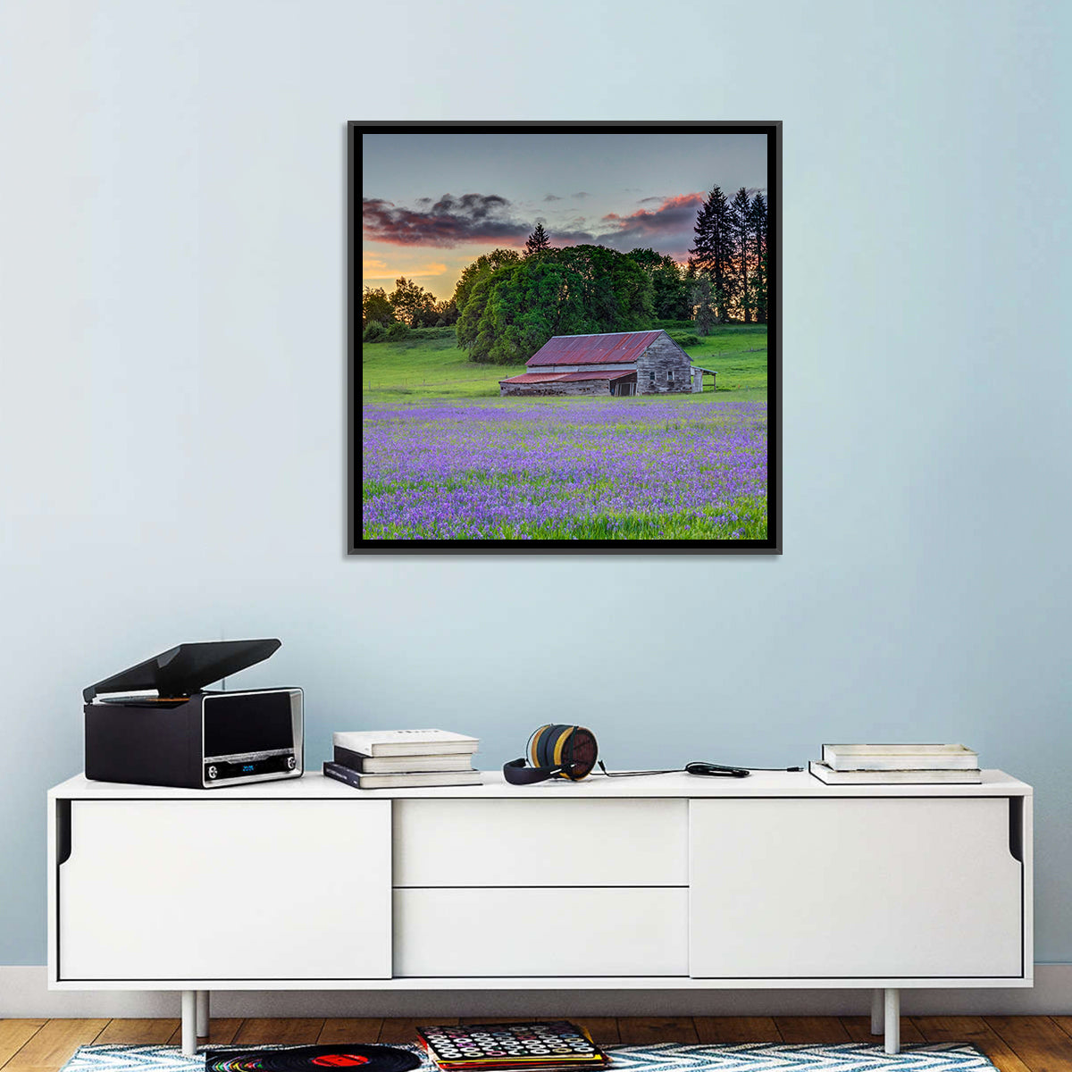 Willamette Valley Barn at Sunset Wall Art