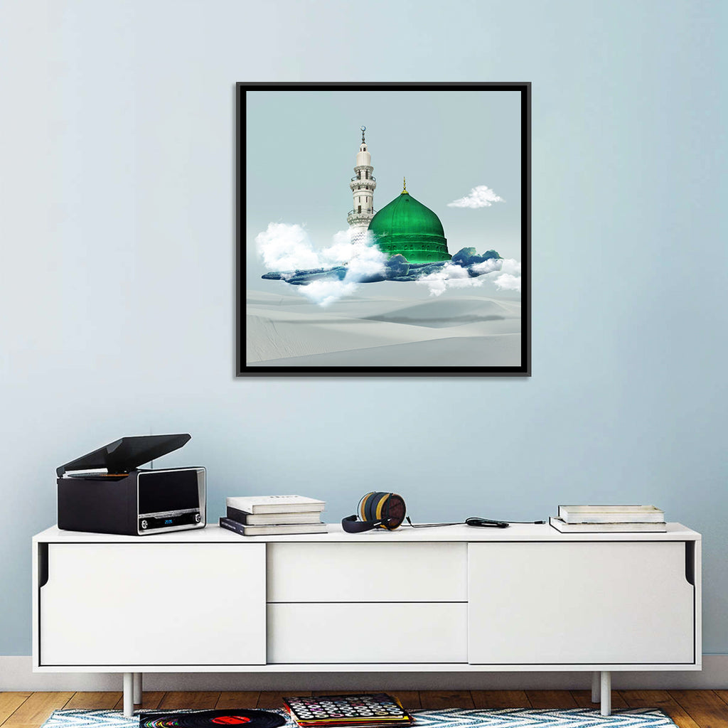 Green Dome of Al-masjid An-nabawi Wall Art