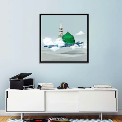 Green Dome of Al-masjid An-nabawi Wall Art