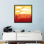 Saguaro Desert Sunrise Wall Art