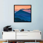 Twilight Mountain Range Wall Art