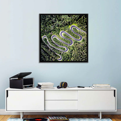 Serpentine Mountain Road Wall Art