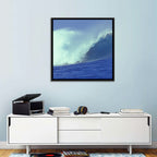 Deep Blue Barrel Wave Wall Art