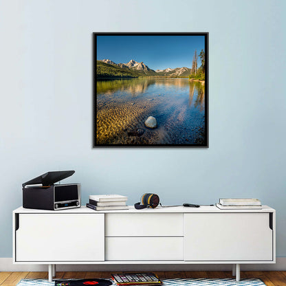 Morning Light at Stanley Lake Wall Art