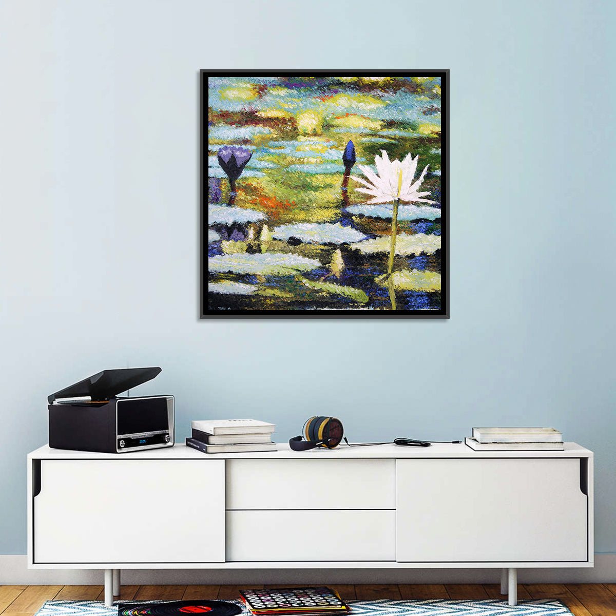 Impressionist Water Lilies Study Wall Art