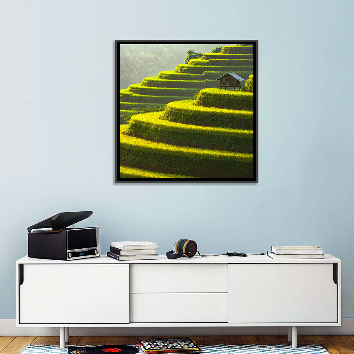 Golden Rice Terraces Wall Art