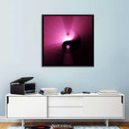 Magenta Yin Yang Symbol Wall Art