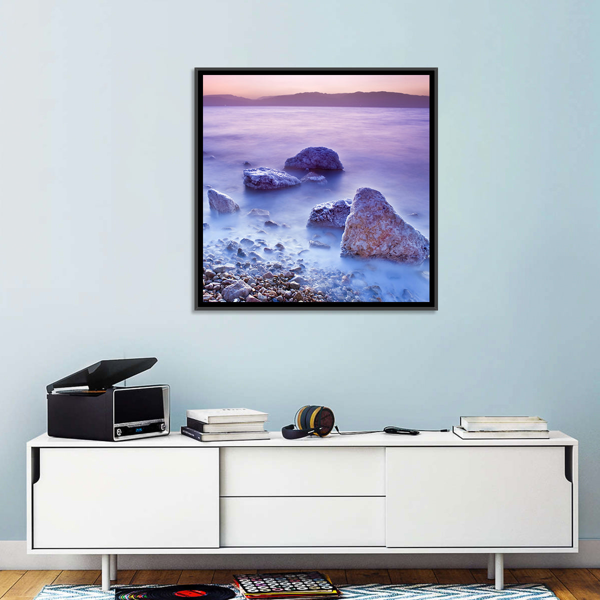 Dead Sea Salt Rocks at Dawn Wall Art
