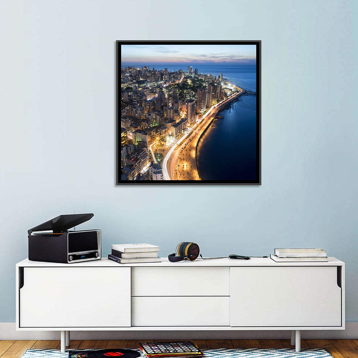 Beirut Corniche at Dusk Wall Art