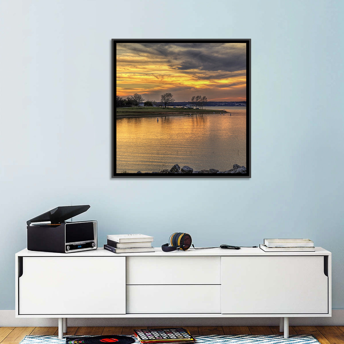Lake Whitney Sunset Wall Art
