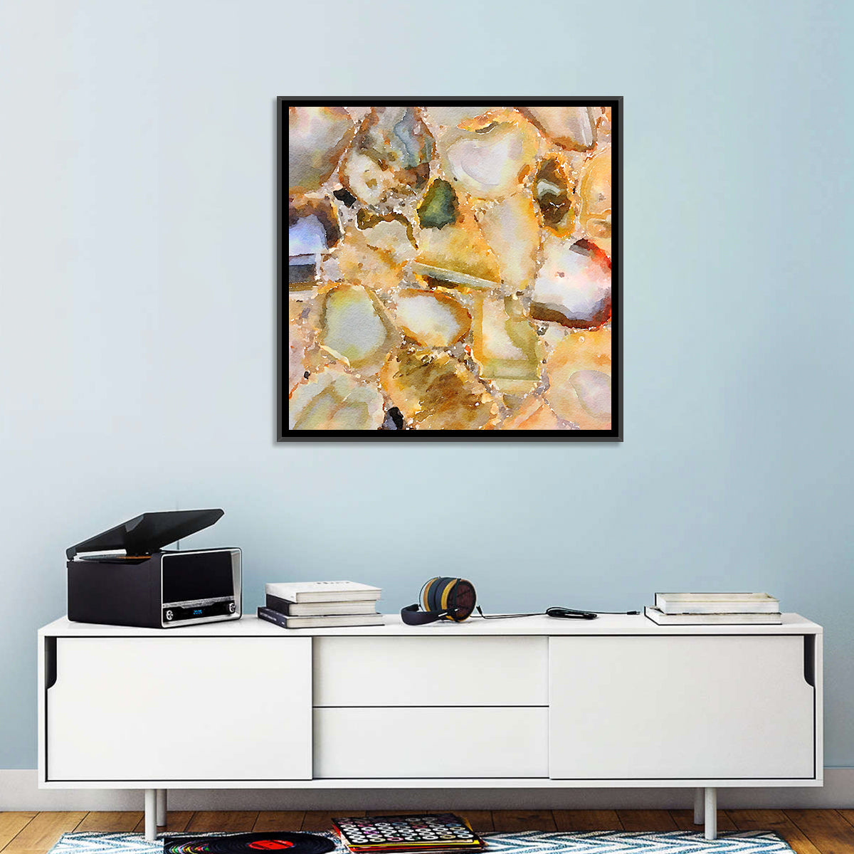 Golden Geode Mosaic Wall Art
