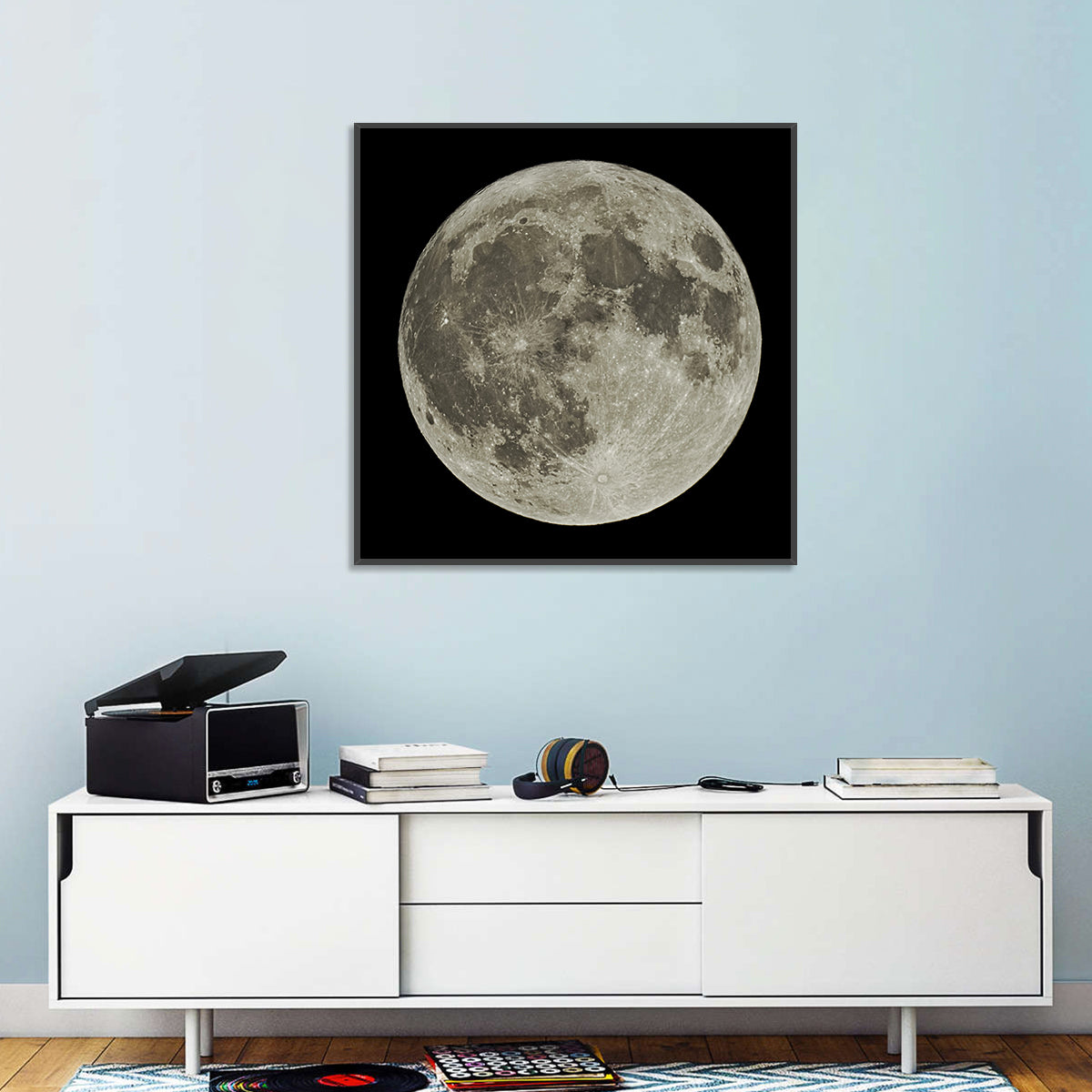 Full Moon with Tycho Rays Wall Art